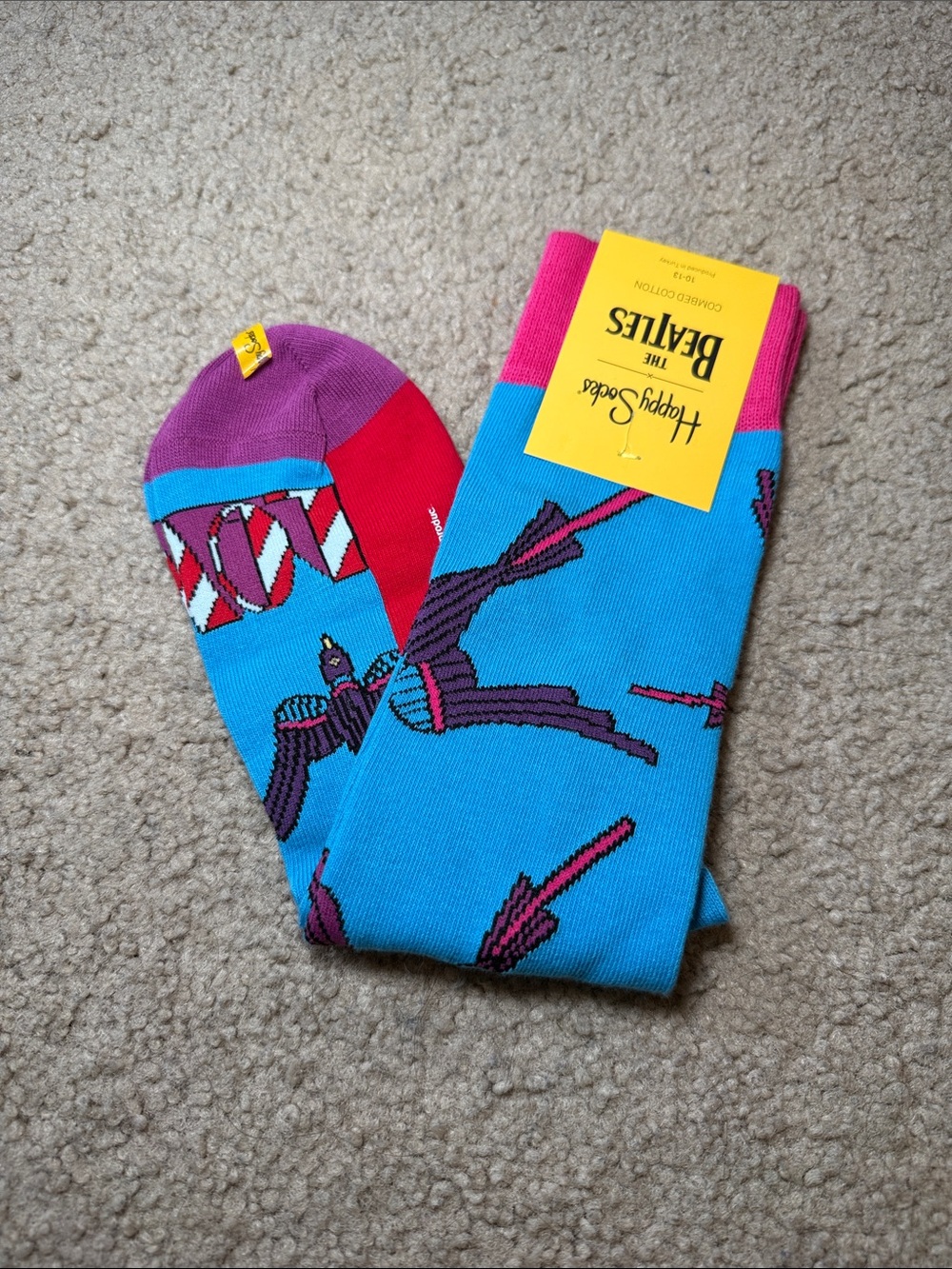 Happy Socks x The Beatles Crew Socks NWT